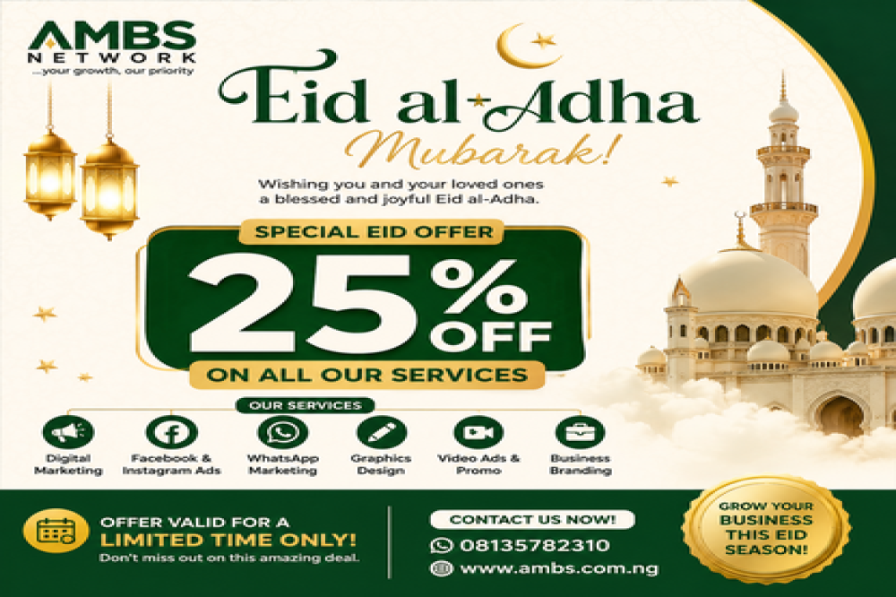 Eid al-Adha Special Offer: 25% Discount on All Digital Marketing Services